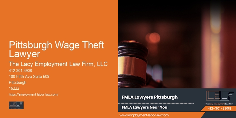 Attorney for Wrongful Termination Litigation in Pittsburgh Wage Theft Lawyer