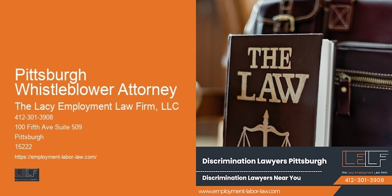 Pittsburgh Whistleblower Attorney employee rights legal support