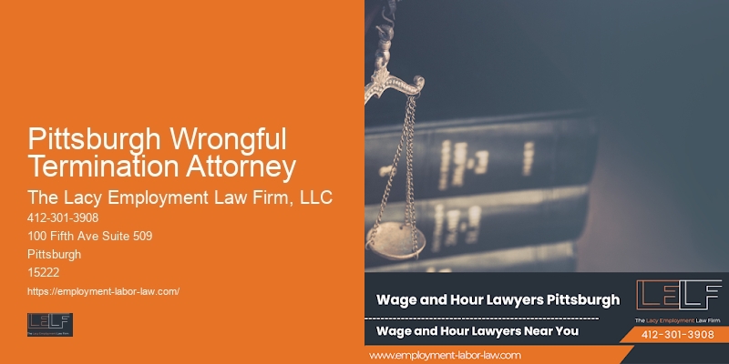 Employment Lawyers in Pittsburgh Wrongful Termination Attorney
