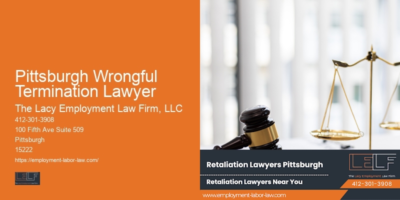 Skilled employment attorney Pittsburgh Wrongful Termination Lawyer