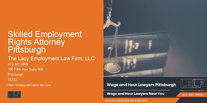 Non-compete law firm Skilled Employment Rights Attorney Pittsburgh