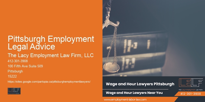Wrongful Termination Advice and Legal Services in Pittsburgh Employment Legal Advice