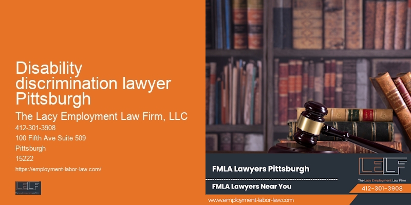 Attorney for Employee Dispute Resolution in Disability discrimination lawyer Pittsburgh