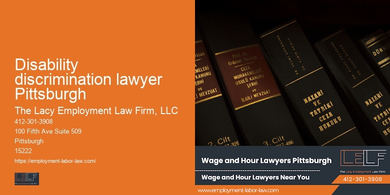 Legal Advocate for Job Loss in Disability discrimination lawyer Pittsburgh