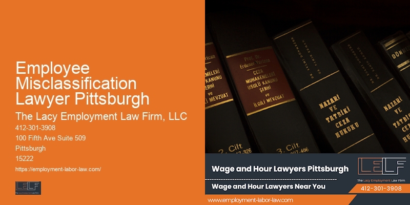Employee Misclassification Lawyer Pittsburgh employment legal solutions