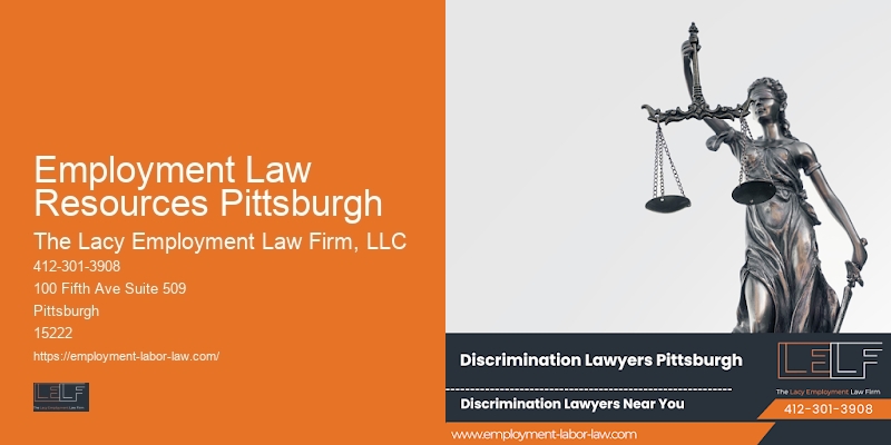 Employment Law Resources Pittsburgh Workplace Legal Protection
