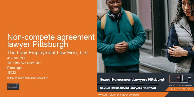 Employment law services Non-compete agreement lawyer Pittsburgh PA