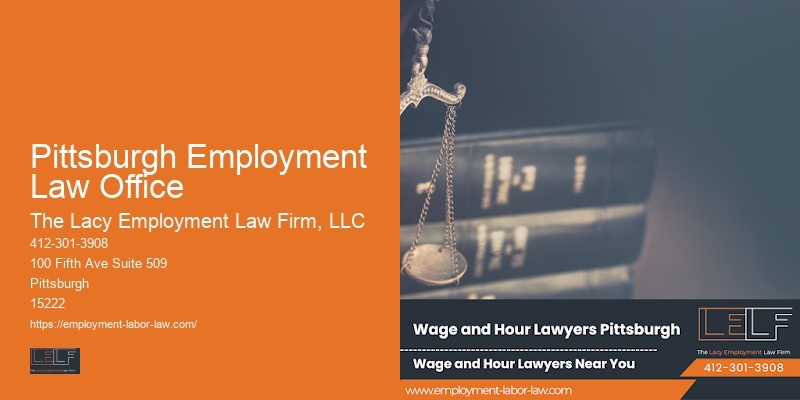 Pittsburgh Employment Law Office Lawyer for Wrongful Termination Claims