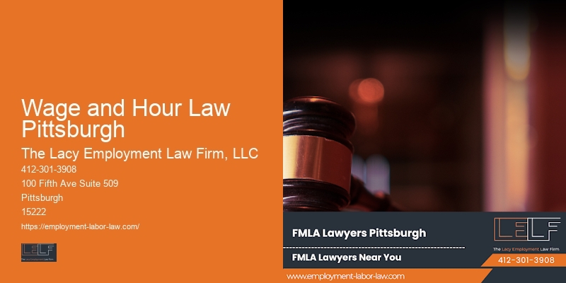 Employment litigation consultation Wage and Hour Law Pittsburgh