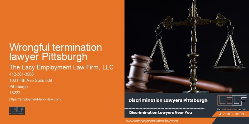 Job Rights Advocacy Services in Wrongful termination lawyer Pittsburgh