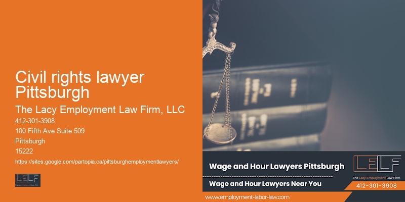 Legal Support for Job-Related Legal Issues in Civil rights lawyer Pittsburgh