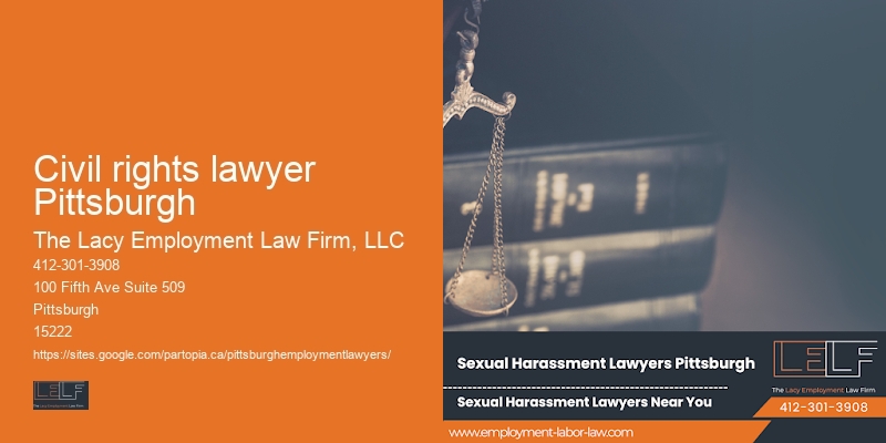 Civil rights lawyer Pittsburgh workplace discrimination lawyer near me
