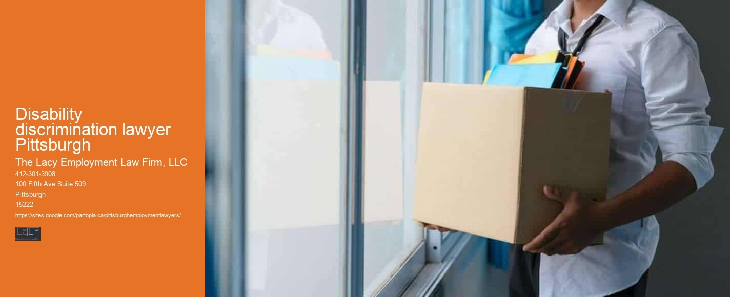 Disability discrimination lawyer Pittsburgh Employment Law Counsel
