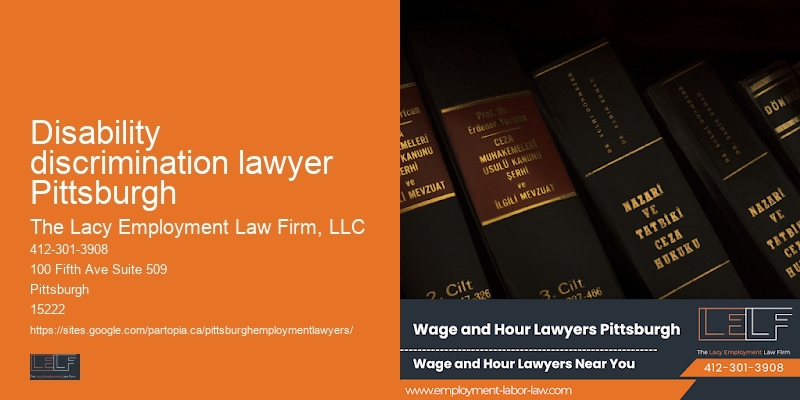 Disability discrimination lawyer Pittsburgh job termination lawyer