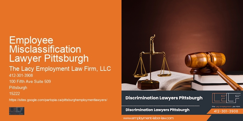Employment law firm Employee Misclassification Lawyer Pittsburgh