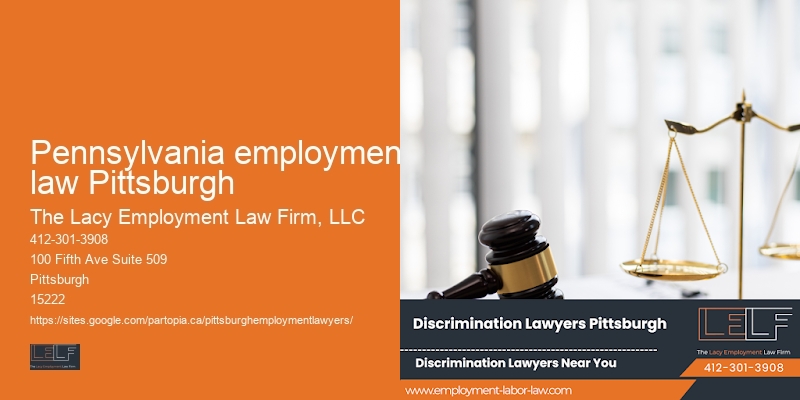 Sexual harassment lawyer Pennsylvania employment law Pittsburgh
