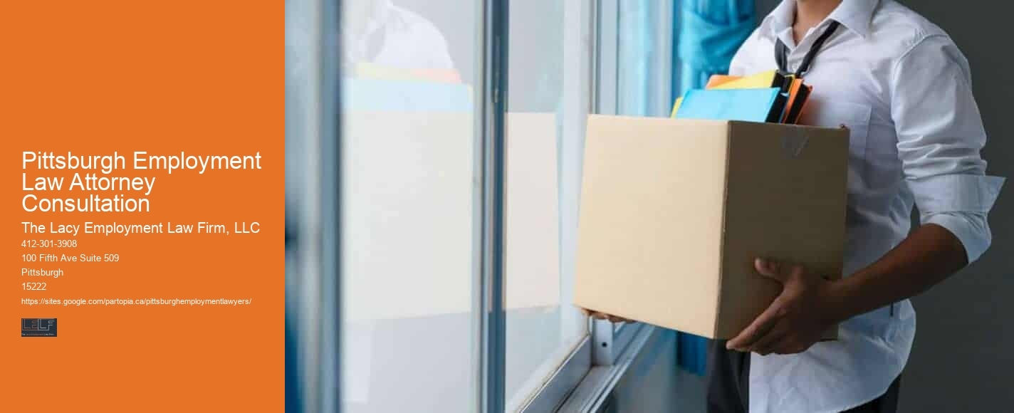 Pittsburgh Employment Law Attorney Consultation Workplace Conflict Lawyers