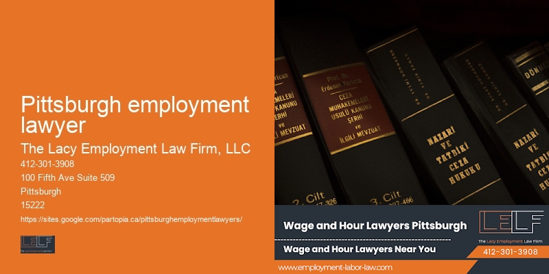 Lawyer for Employee Dispute Mediation in Pittsburgh employment lawyer