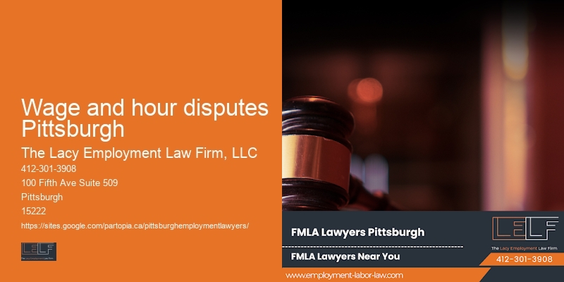 Wage and hour disputes Pittsburgh employee rights advisor