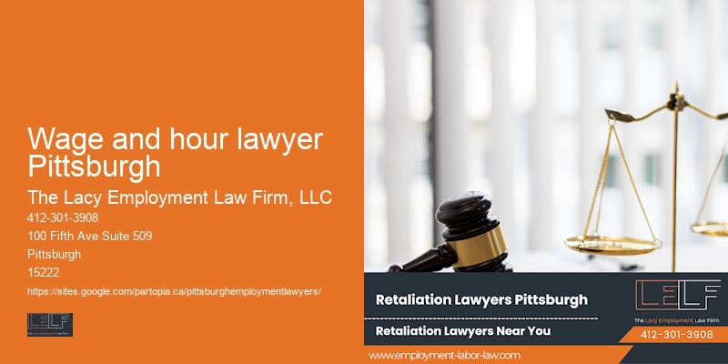 Wage and hour lawyer Pittsburgh employment rights advocate
