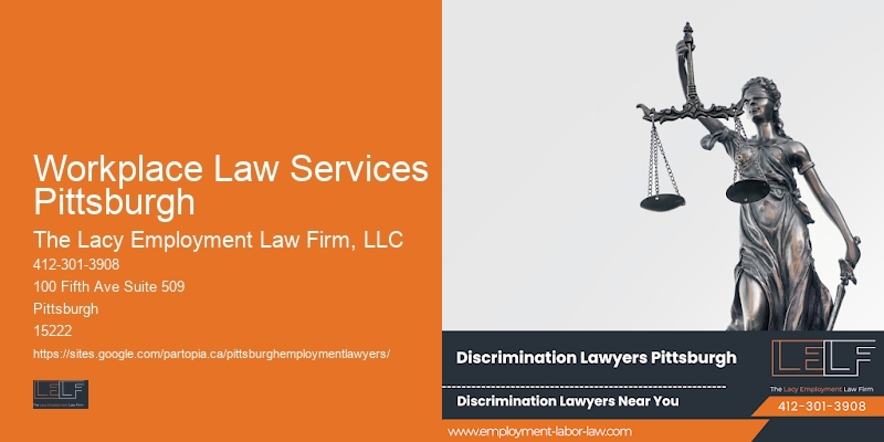 Attorney for Employment Disputes Resolution in Workplace Law Services Pittsburgh