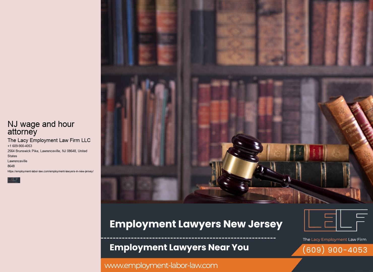 Employment Law Attorney NJ Rates