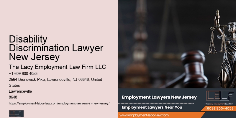 Disability Discrimination Lawyer New Jersey