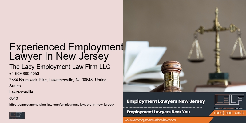 Experienced Employment Lawyer In New Jersey Employment Law Practices
