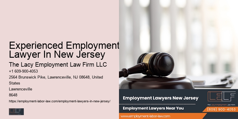 NJ Legal Counsel For Employment Issues