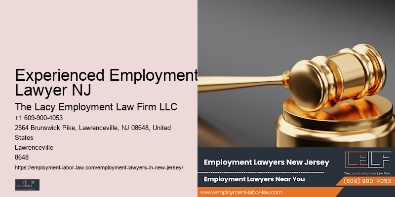 Experienced Employment Lawyer NJ Employee Protection Lawyer