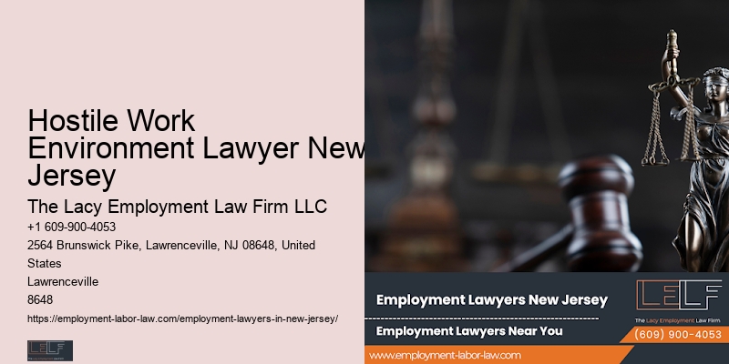 Hostile Work Environment Lawyer New Jersey