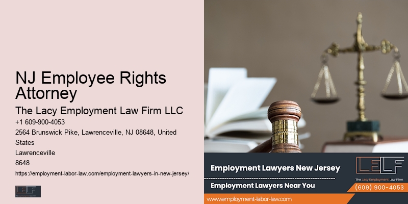 NJ Employee Rights Attorney Employment Lawyer Consultation