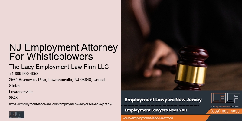 NJ Employment Attorney For Whistleblowers Job Dispute Expert