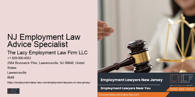 NJ Employment Law Advice Specialist Employee Advocacy Lawyer
