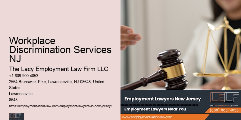 Workplace Discrimination Services NJ Wrongful Termination Legal Representation