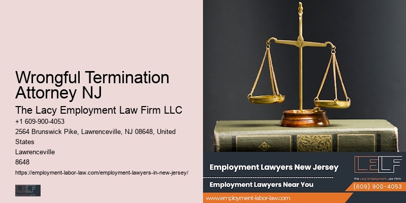 Wrongful Termination Attorney NJ Employee Defense Lawyer