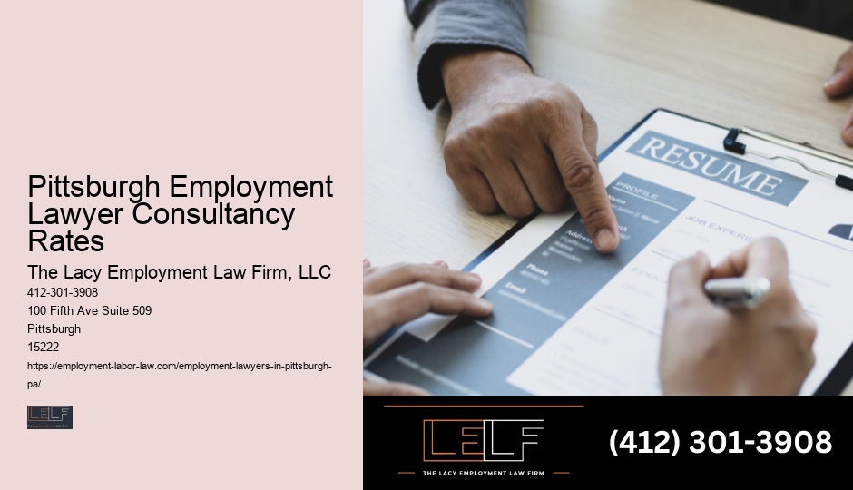 Pittsburgh Employment Law Consultation Charges