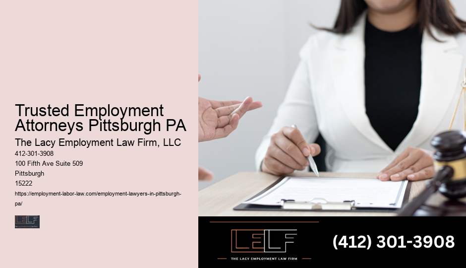 Pittsburgh Employment Law Assistance Fees