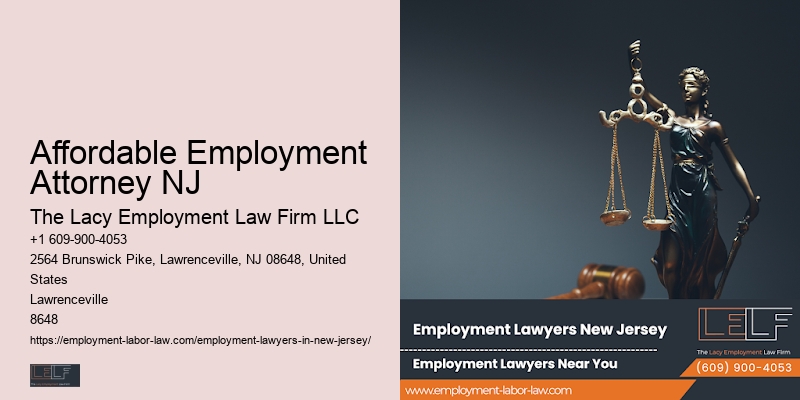 Lawyer for Workplace Issues Affordable Employment Attorney NJ