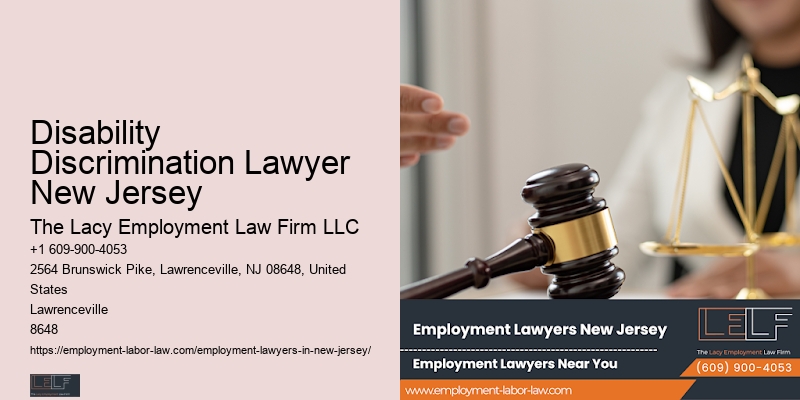 Experienced Employment Law Specialist Disability Discrimination Lawyer New Jersey