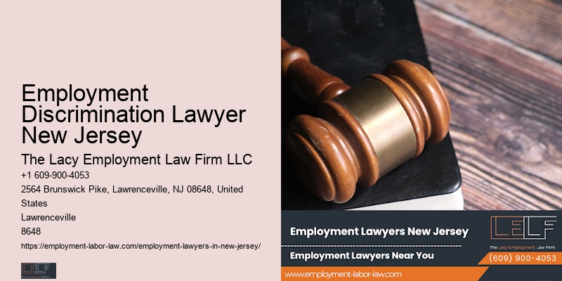 Employment Discrimination Lawyer New Jersey Employment Law Attorney Services