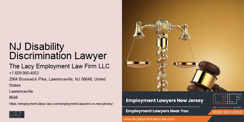 Employment Termination Defense NJ Disability Discrimination Lawyer