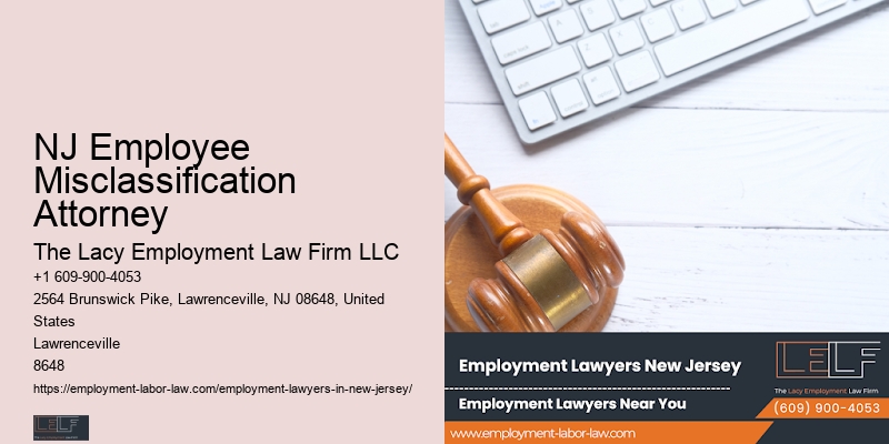 NJ Employee Misclassification Attorney Union Representation Attorney
