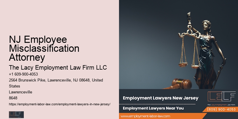 NJ Employee Misclassification Attorney Employment Law Consultation