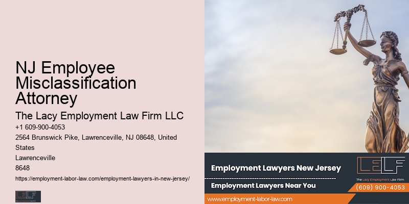 Union Representation Attorney NJ Employee Misclassification Attorney