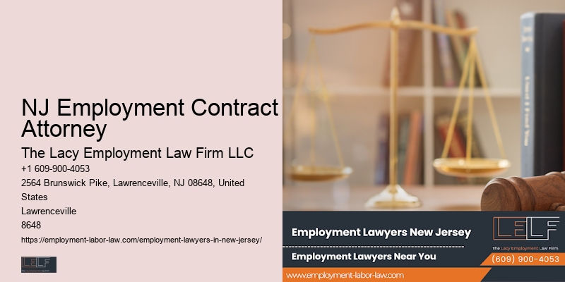 NJ Employment Contract Attorney Employment Law Support