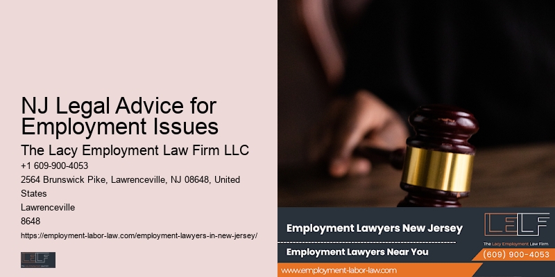NJ Legal Advice for Employment Issues Contractual Employment Lawyer