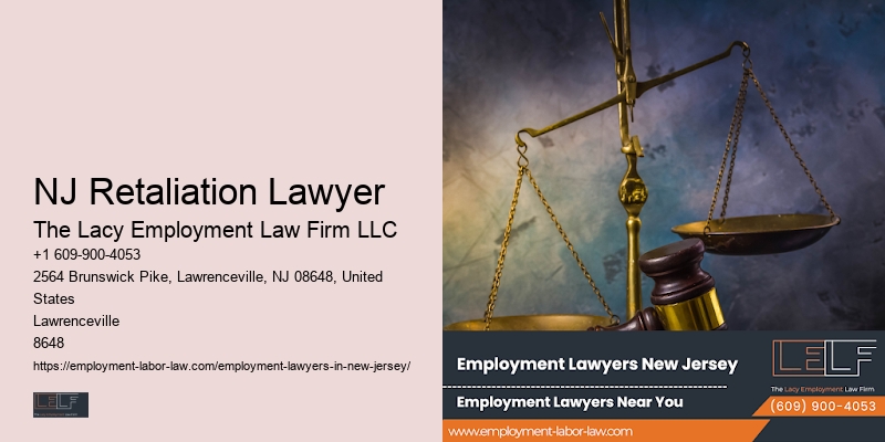 NJ Retaliation Lawyer Wrongful Termination Lawyer