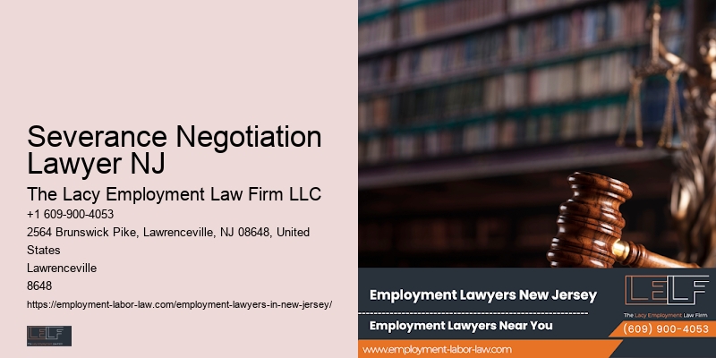 Severance Negotiation Lawyer NJ Gender Discrimination Lawyer