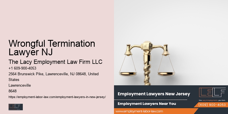 Workplace Wage Dispute Attorney Wrongful Termination Lawyer NJ